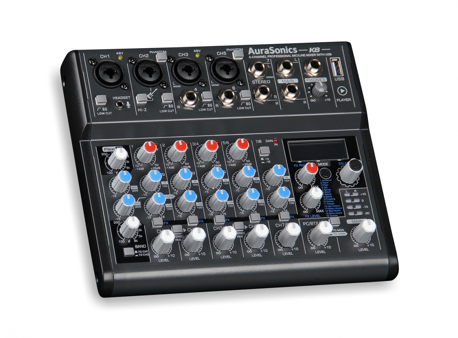 AuraSonics K8 компактный микшерный пульт в Перми