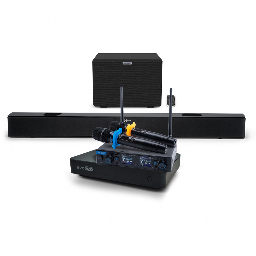 Hi-End караоке-система EVOBOX Premium + EvoSoundBar (саундбар с караоке) в Перми