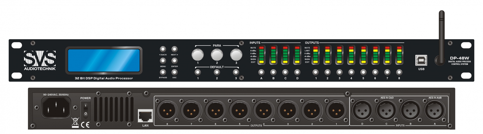 SVS Audiotechnik DP-48W Цифровой процессор: 4 входа 8 выходов в Перми