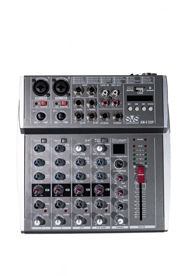 SVS Audiotechnik mixers AM-6 DSP Микшерный пульт аналоговый, 6-канальный SVS Audiotechnik mixers в Перми