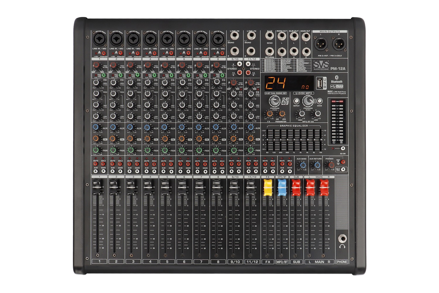 SVS Audiotechnik mixers PM-12A Активный аналоговый микшерный пульт, 12-канальный в Перми